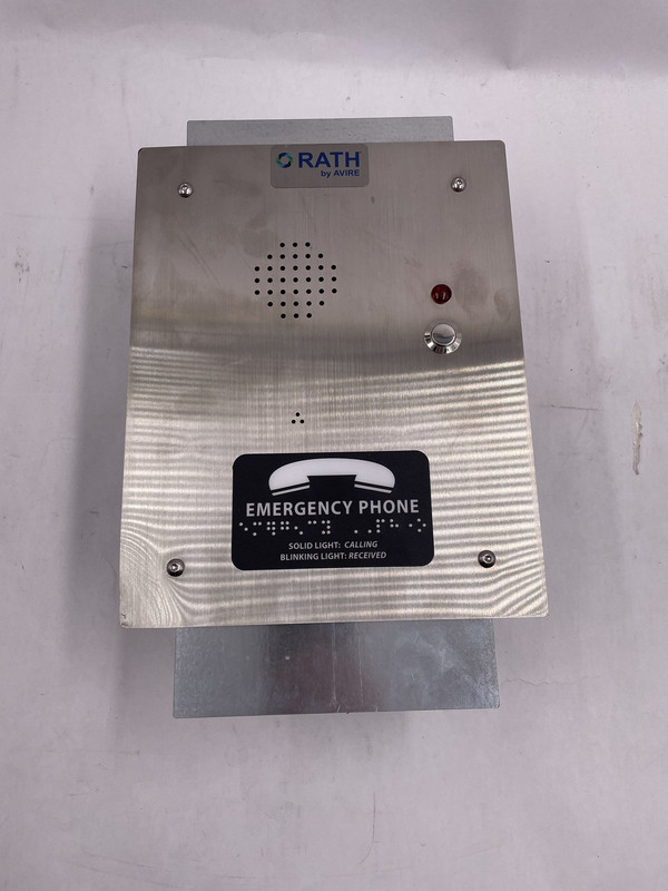 RATH COMMUNICATIONS 2400-808NSP FLUSH MOUNT EMERGENCY FLOOR CALL BOX