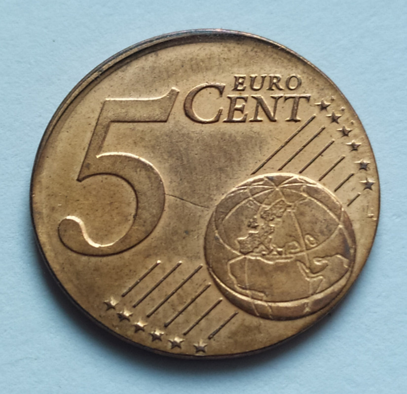 Paises Bajos 5 Céntimos 1999 En cospel de 2 Cent rev