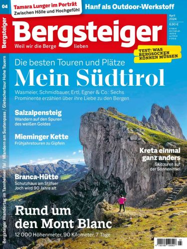 Cover: Bergsteiger Das Tourenmagazin No 04 April 2024