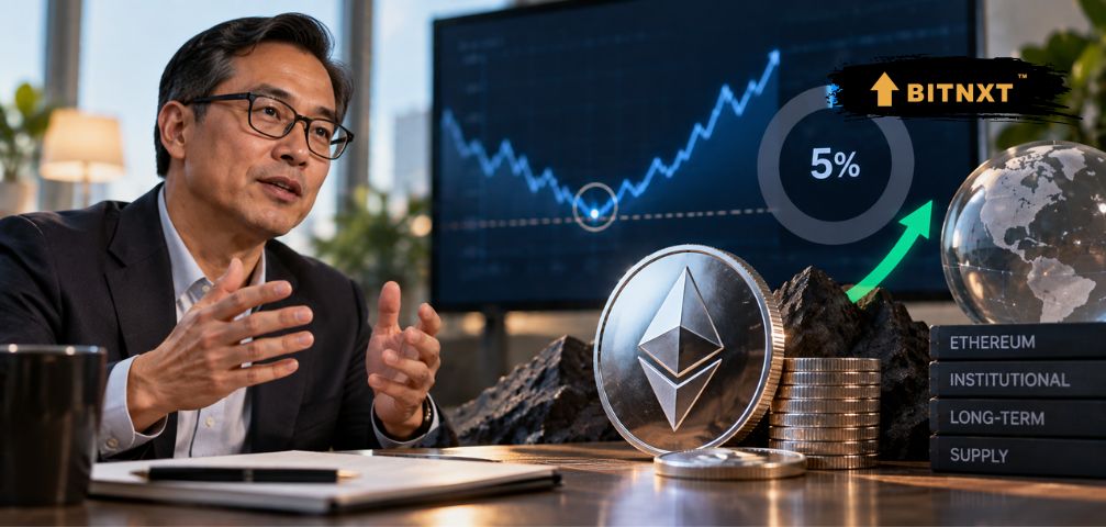Bitmine Nears 5% of Ethereum Supply as Lee Calls Bottom