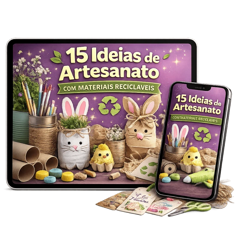 15 Ideias de Artesanato com Materiais Recicláveis