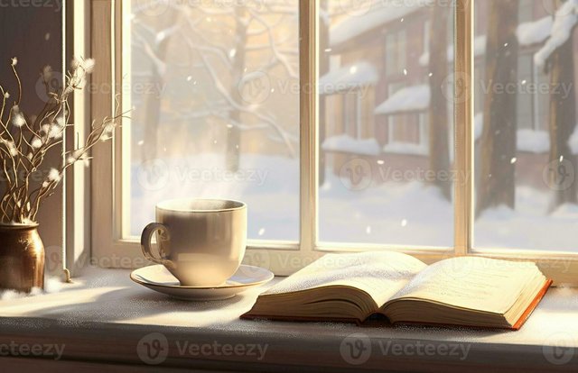 cozy-winter-scene-coffee-open-book-and-plaid-on-vintage-windowsill-in-cottage-snowy-landscape-with-s