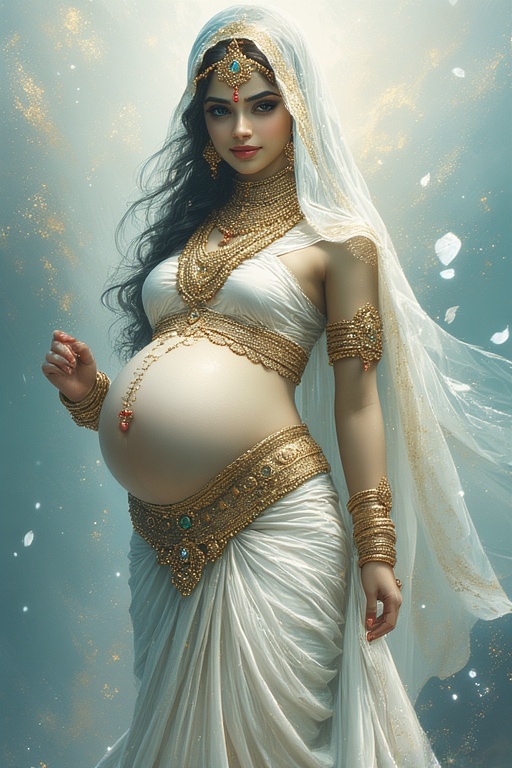 naked-goddess-parvati-pregnant-2