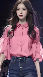 DC1176-Áo Sơ Mi 2024 Nữ Xanh Nhạt Lá Sen Tay Áo Sơ Mi Thiết Kế Sense Sữa Dòng Nhẹ Nhàng Pháp Độc Đáo Nhỏ 7.12