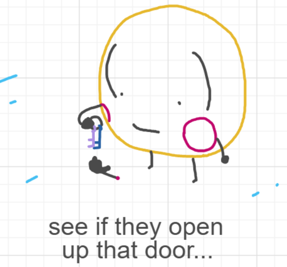 A panel from You're In Danger, Boy, episode seven of the Board Boards object show by Furretwalk/WalkingFurret.