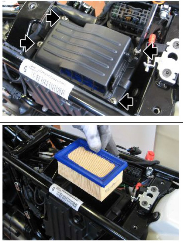 Accès filtre à air V7 III