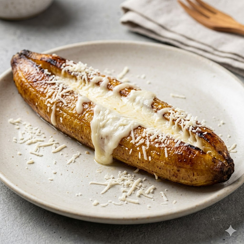 Plátano Maduro Relleno Queso
