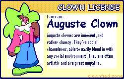 wich clown are you? i am an auguste clown