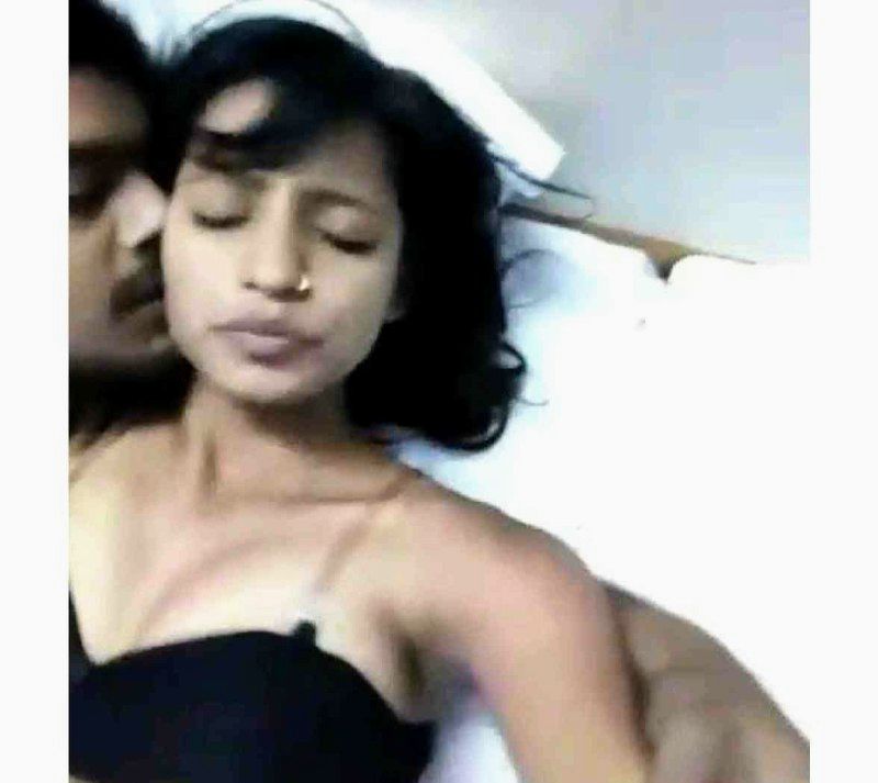 Desi indian girlfriend shaking his dick and enjoying