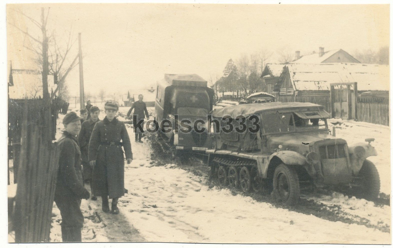 Foto Ostfront Russland Panzer Halbkette französi