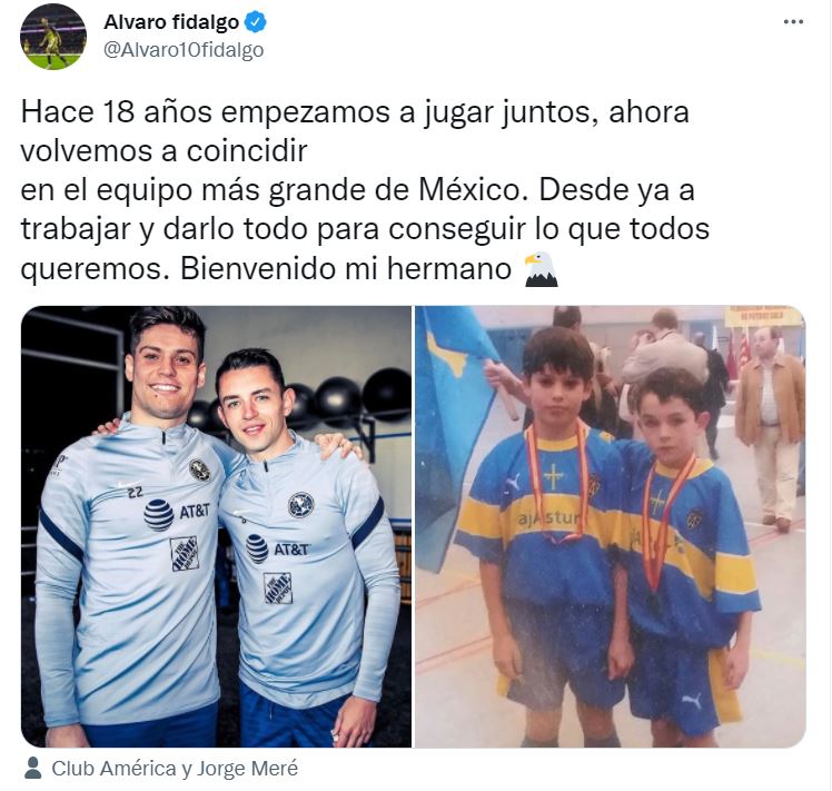 Jorge Meré y Álvaro Fidalgo se reencuentran; jugarán juntos en el América