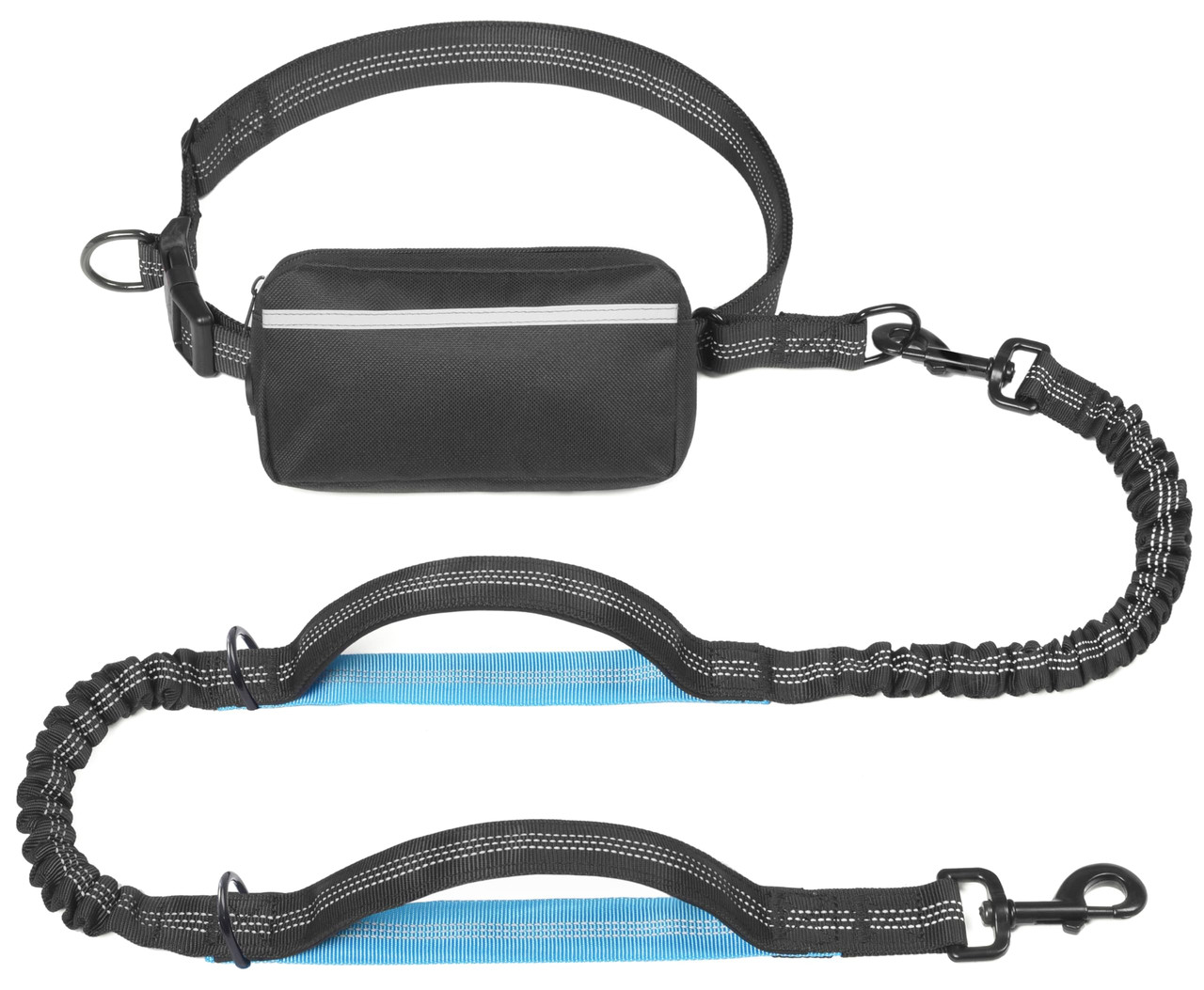 iYoShop Hands Free Dog Leash Large Black