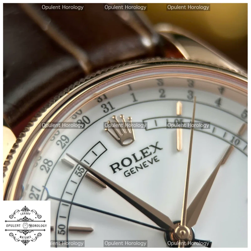 Rolex Cellini Moonphase 50535 - 39 mm Rose-Gold Dress Watch