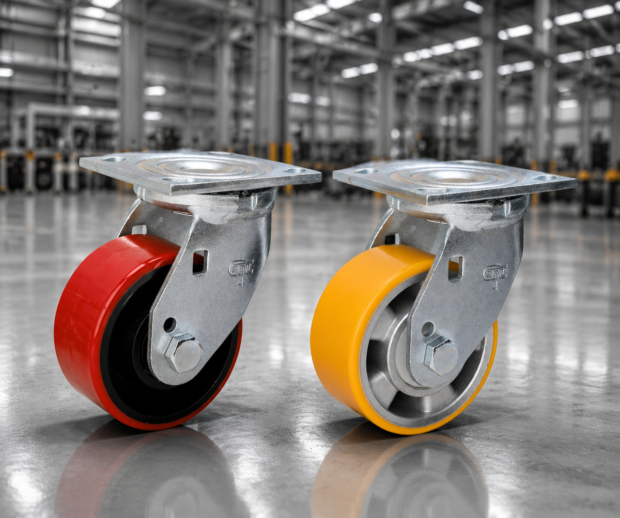 Metal Core Cast Polyurethane Wheels