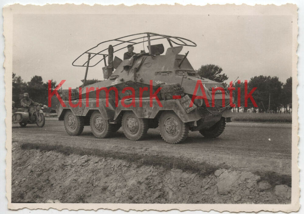 Foto Wehrmacht Panzer Spähwagen 232 Funker name Anne