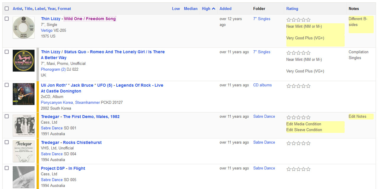 Discogs new layout | Page 17 | Steve Hoffman Music Forums