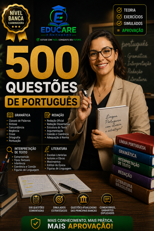 500 Questões Português Completo