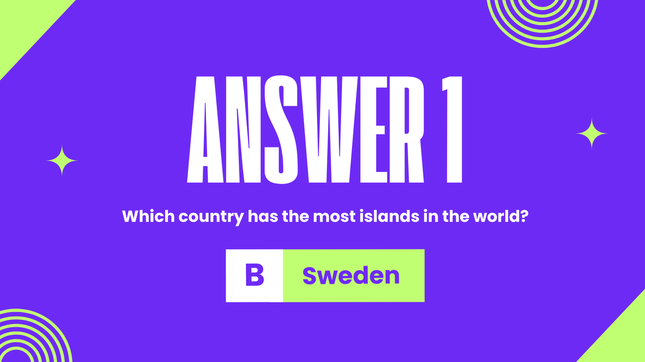 Purple Green Creative Geometric Trivia Quiz Presentation