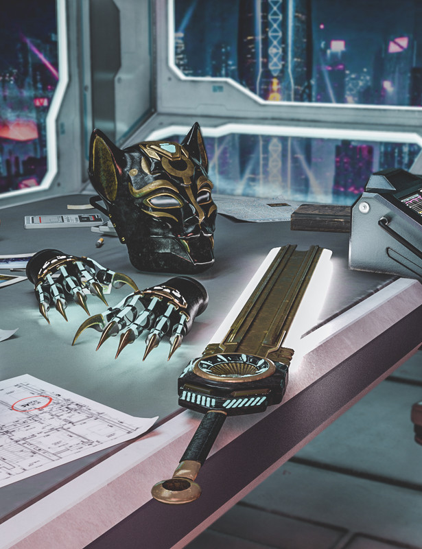 Cyber Killer W Accessory for Genesis 8.1 Female Cyber Killer W Accessory for Genesis 8.1 Female
