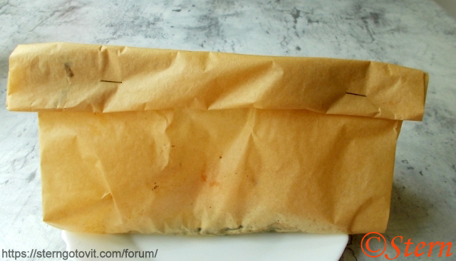 Лосось на кабачковой подушке в аэрогриле