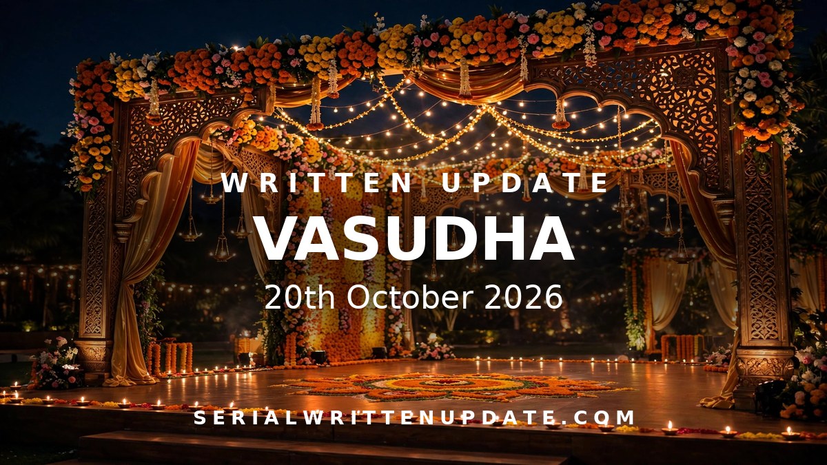 Vasudha 20th October 2026 written update: Samar pushes Prabhat down the stairs before the wedding