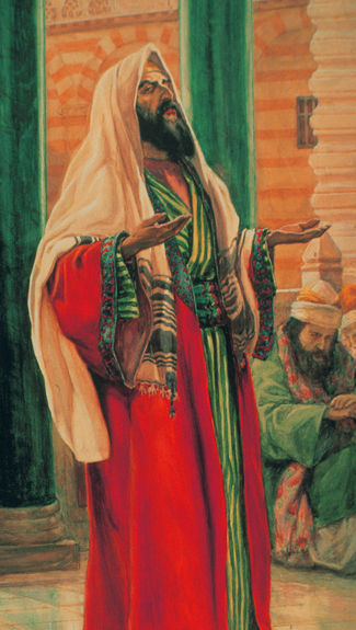 The proud Pharisee praying Luke 18