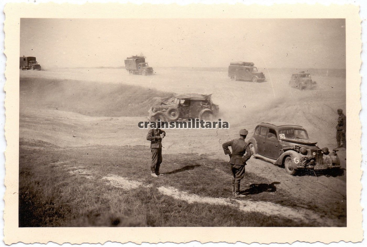 Orig. Foto Kübelwagen Pkw Wanderer Lkw Bedford Opel Blitz Kennung G Guderian