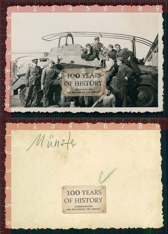 Orig. Foto Panzer Tank Spähwagen Kaserne Münster