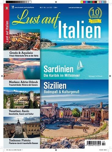 Cover: Lust auf Italien Magazin No 02 Mai-Juni 2023