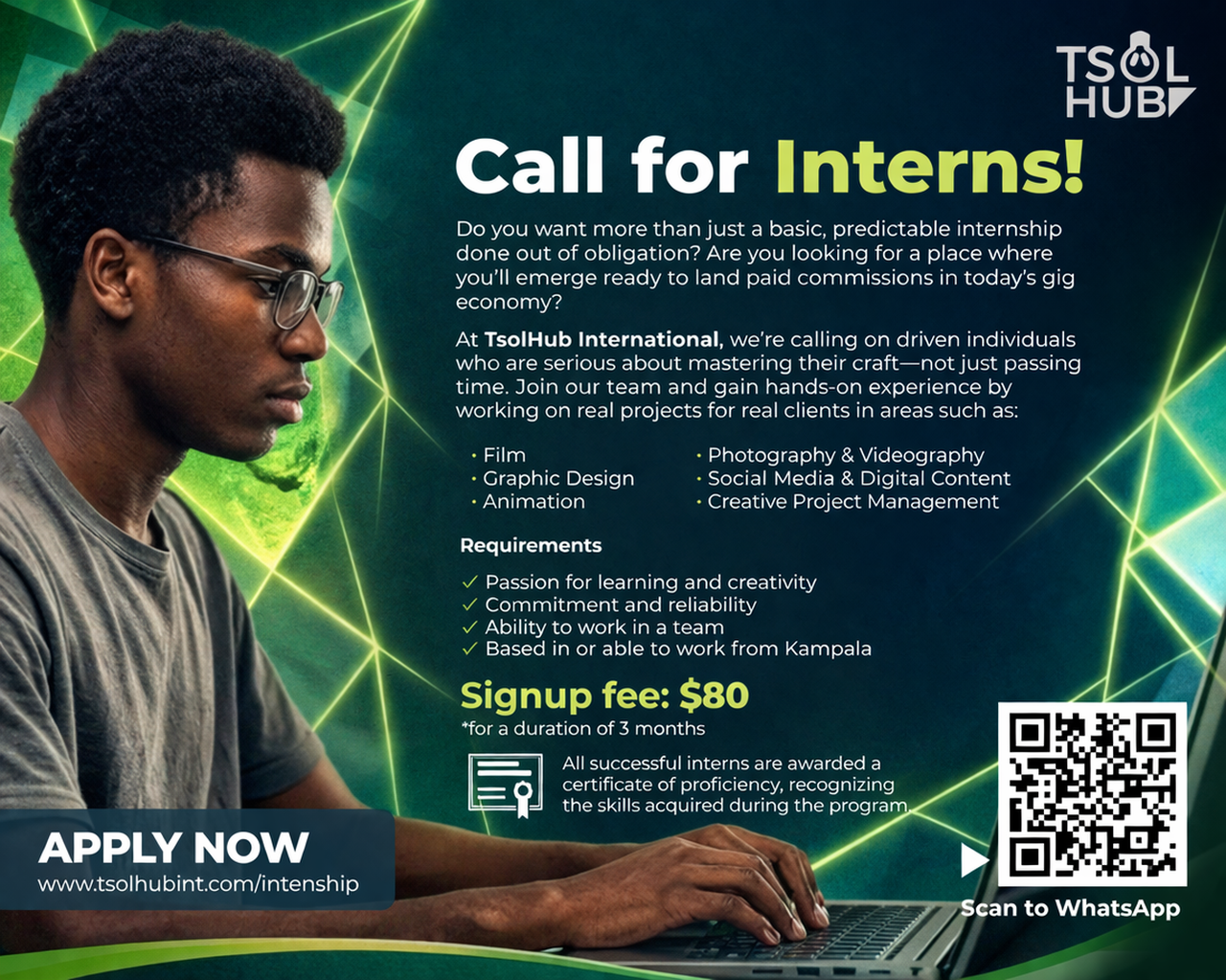 Internship at TsolHub International