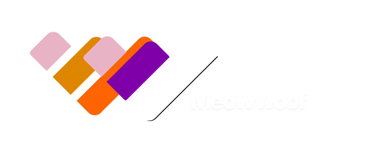 Woof Word Pet Logo