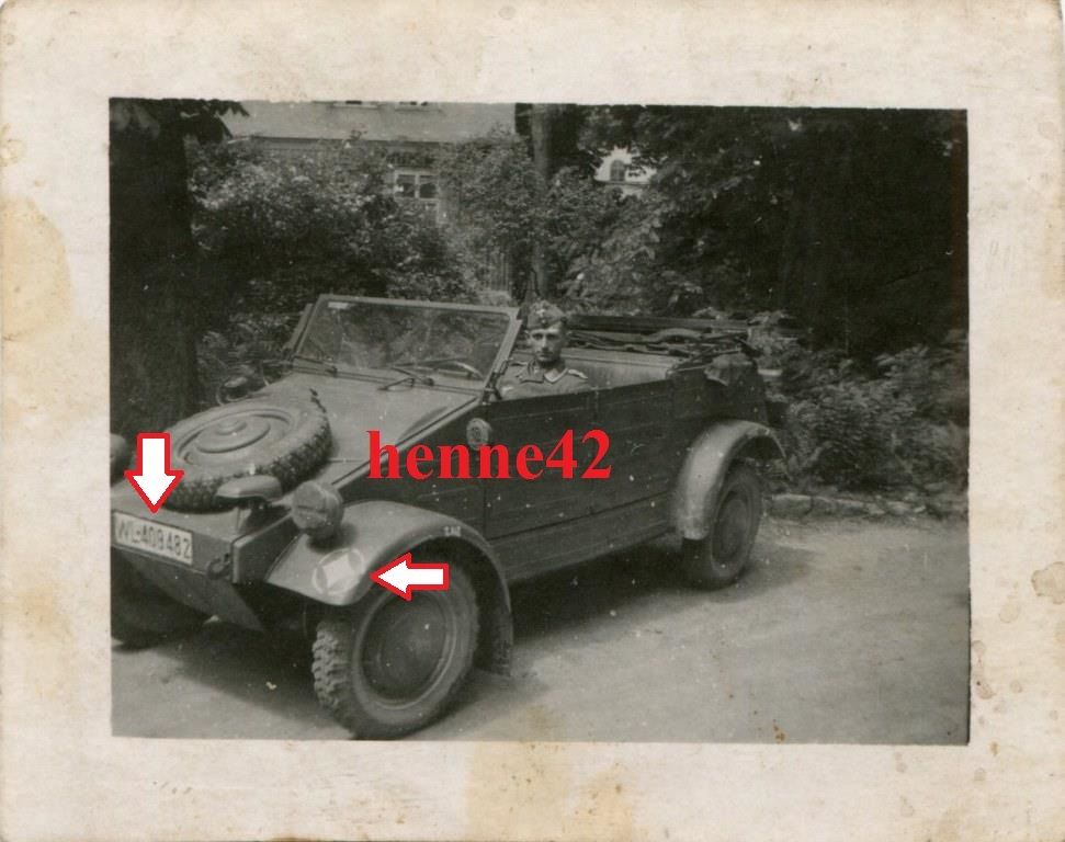 Foto VW Kübelwagen WL-409482 mit unbekanntem tak