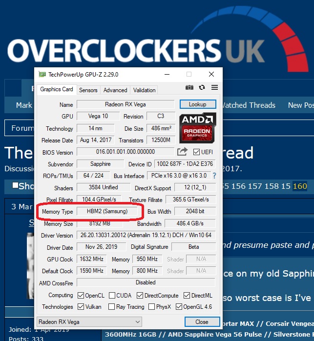 The RX Vega 56 Owners Thread | Page 161 | Overclockers UK Forums