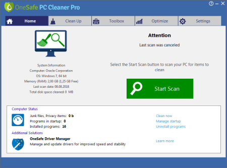 OneSafe PC Cleaner Pro 7.0.3.67 Multilingual