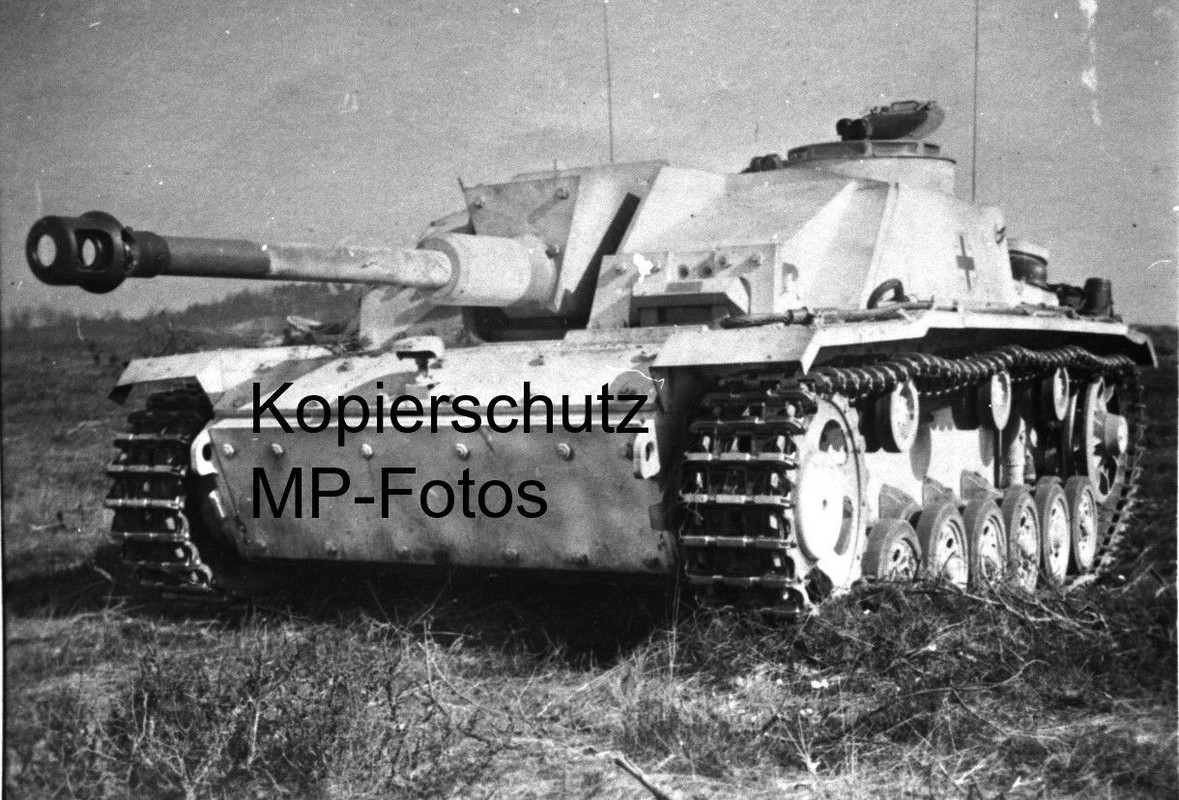 Panzer Sturmgeschütz StuG Langrohr und Fotoabzug