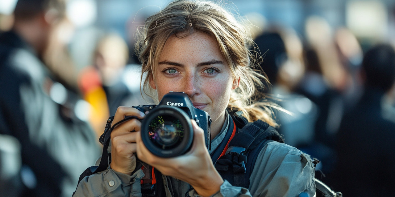 Девушка фотограф