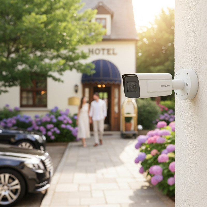 Interface de gerenciamento da câmera Hikvision ANPR com reconhecimento de atributos