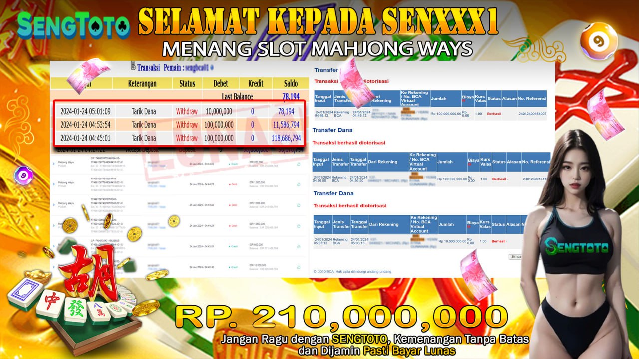 BUKTI PEMBAYARAN SLOT MAHJONG WAYS