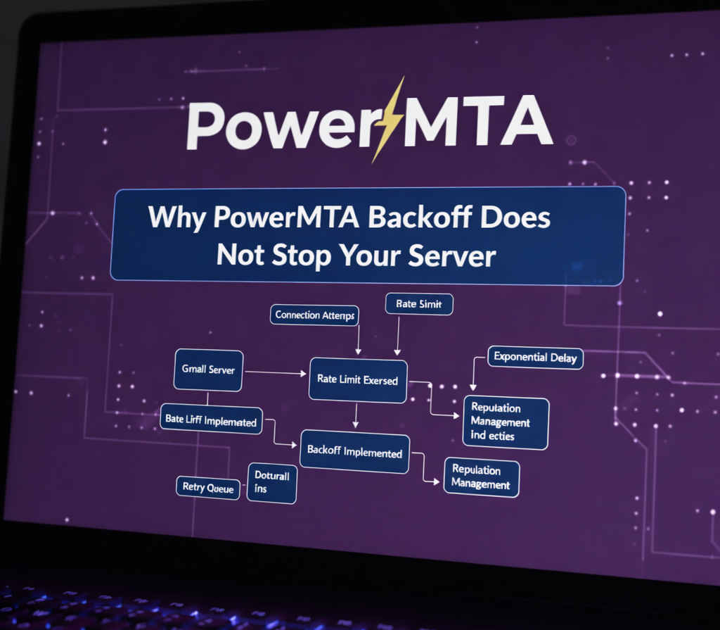 Mail server retry loop and traffic control limits