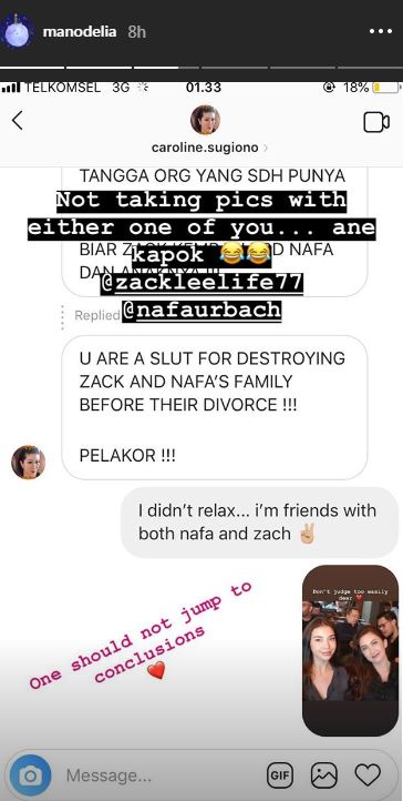 Reaksi Manohara saat video mesranya dengan Zack Lee beredar.