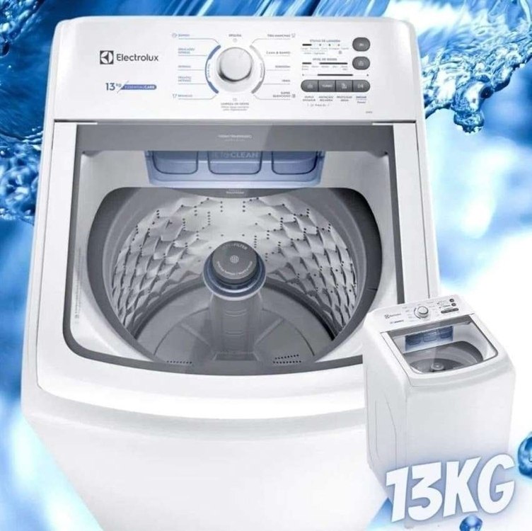 Máquina De Lavar 13kg Electrolux Cesto Inox, Jet&clean Led13 Cor Branco 127V