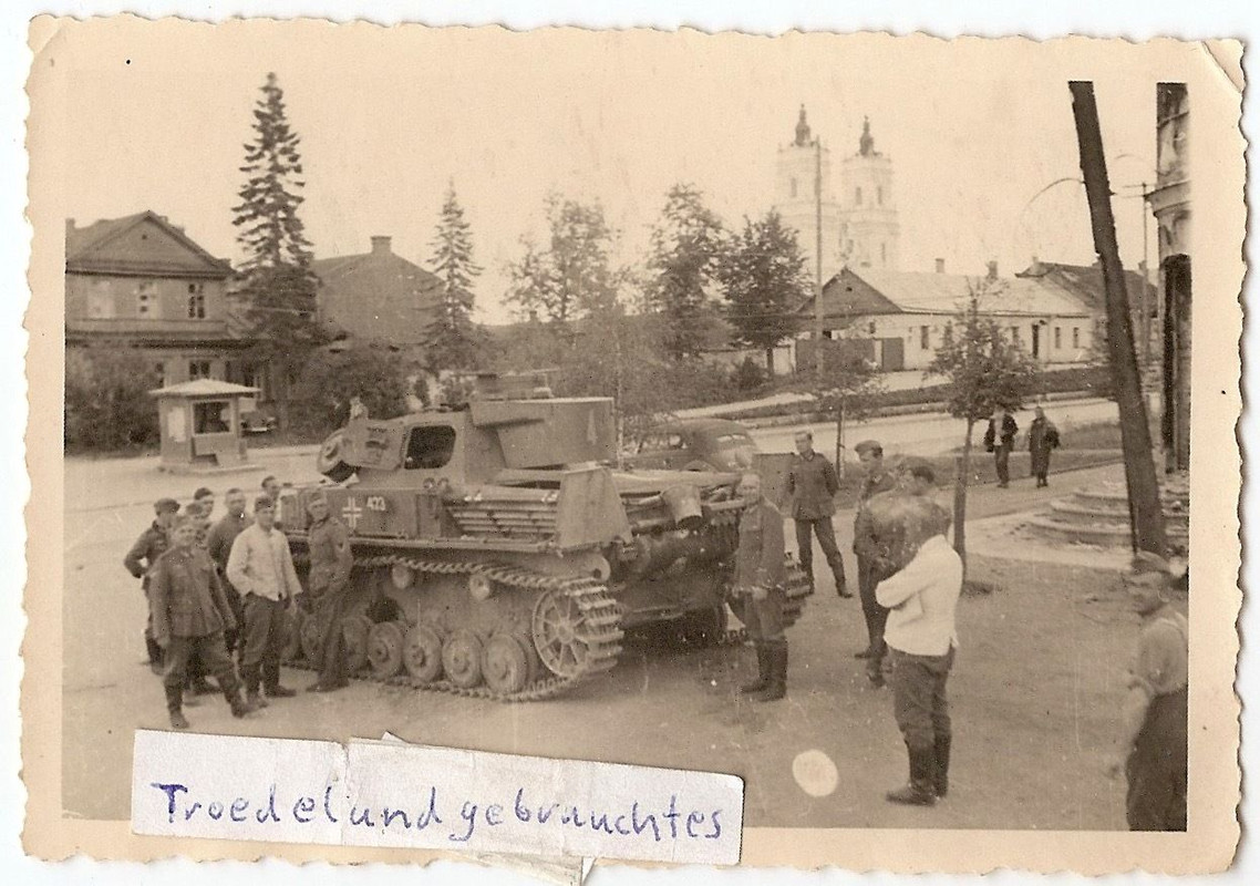 WW2 MILITÄR OSTFRONT DEUTSCHER PANZER KETTENFAHR