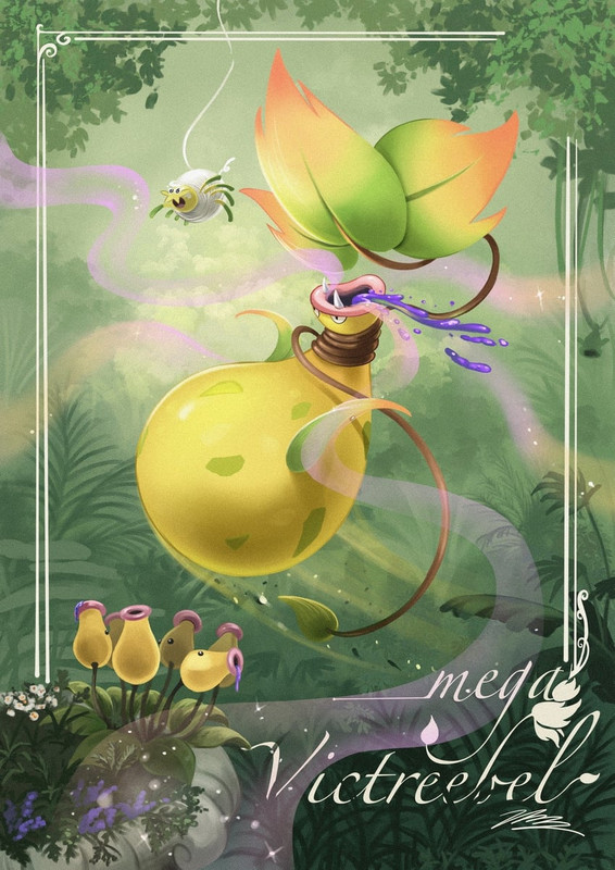 bellsprout-tarountula-and-mega-victreebe