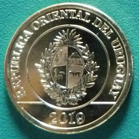 ¡¡Animales!! 1 Peso. Uruguay (2019) URU-1-Peso-2019-anv