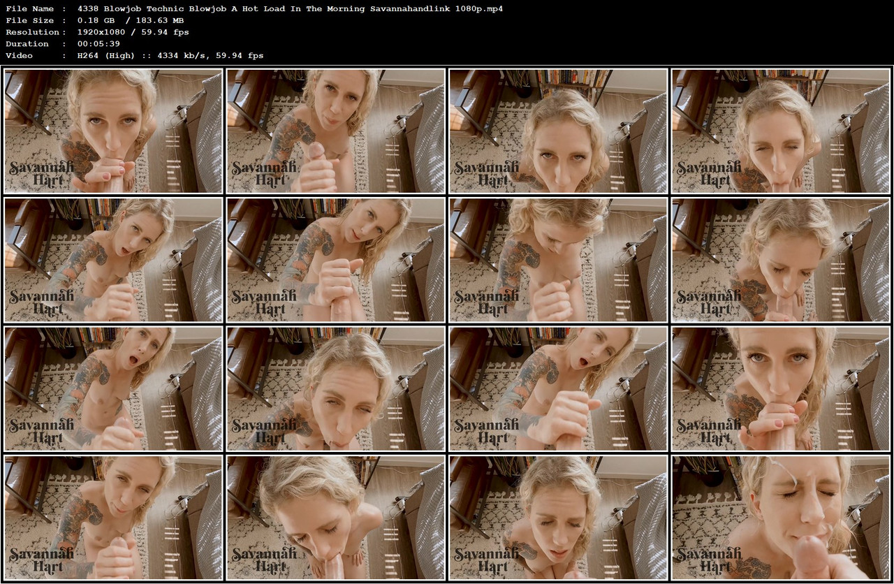 4338 Blowjob Technic Blowjob A Hot Load In The Morning Savannahandlink 1080p mp4