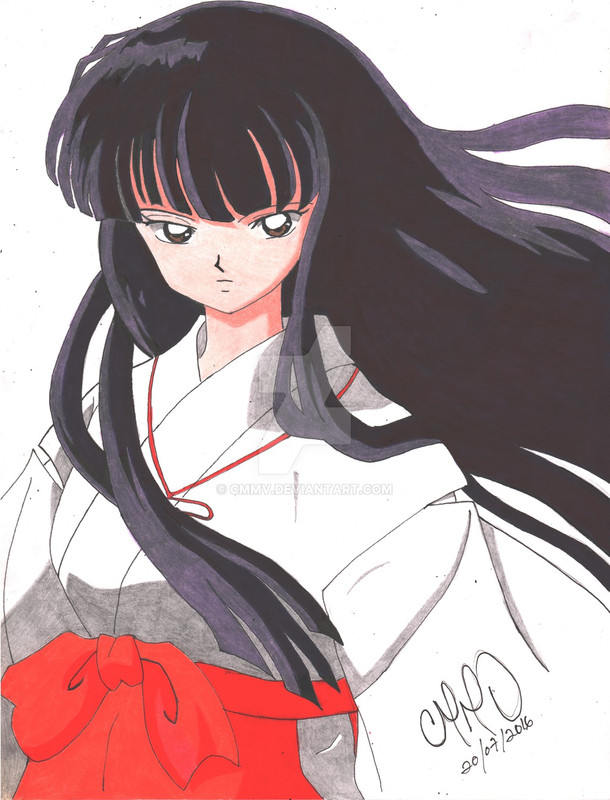 Hình vẽ Kikyou, Kagome, Sango bộ Inuyasha - Page 3 Kikyo_manga_style_by_cmmv-daawjon