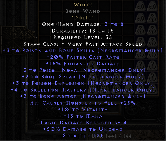 necro poison wand