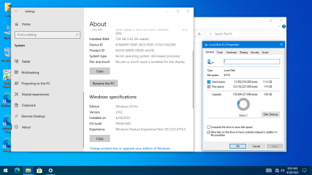 Windows 10 Pro 21H2 Build 19044.1682 by KulHunter ESD x64 April 25, 2022