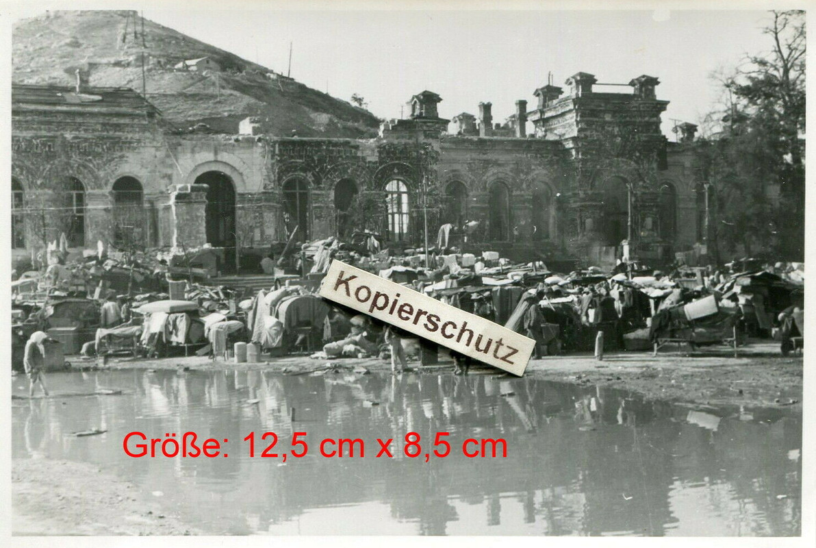 Sewastopol Krim Flüchtlinge Zeltlager , zerstörter Bahnhof