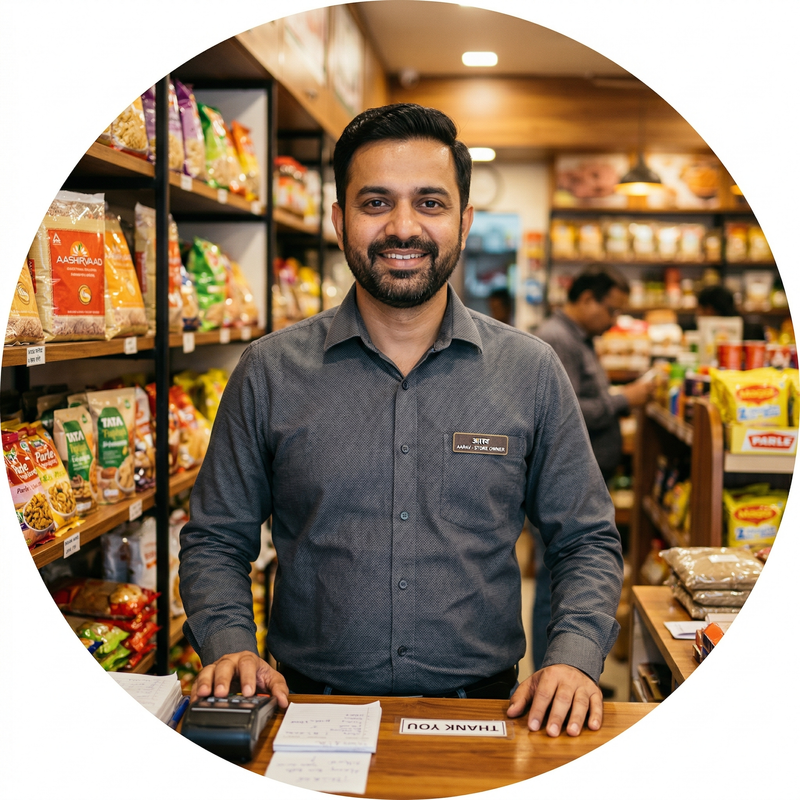 Aarav a store Owner